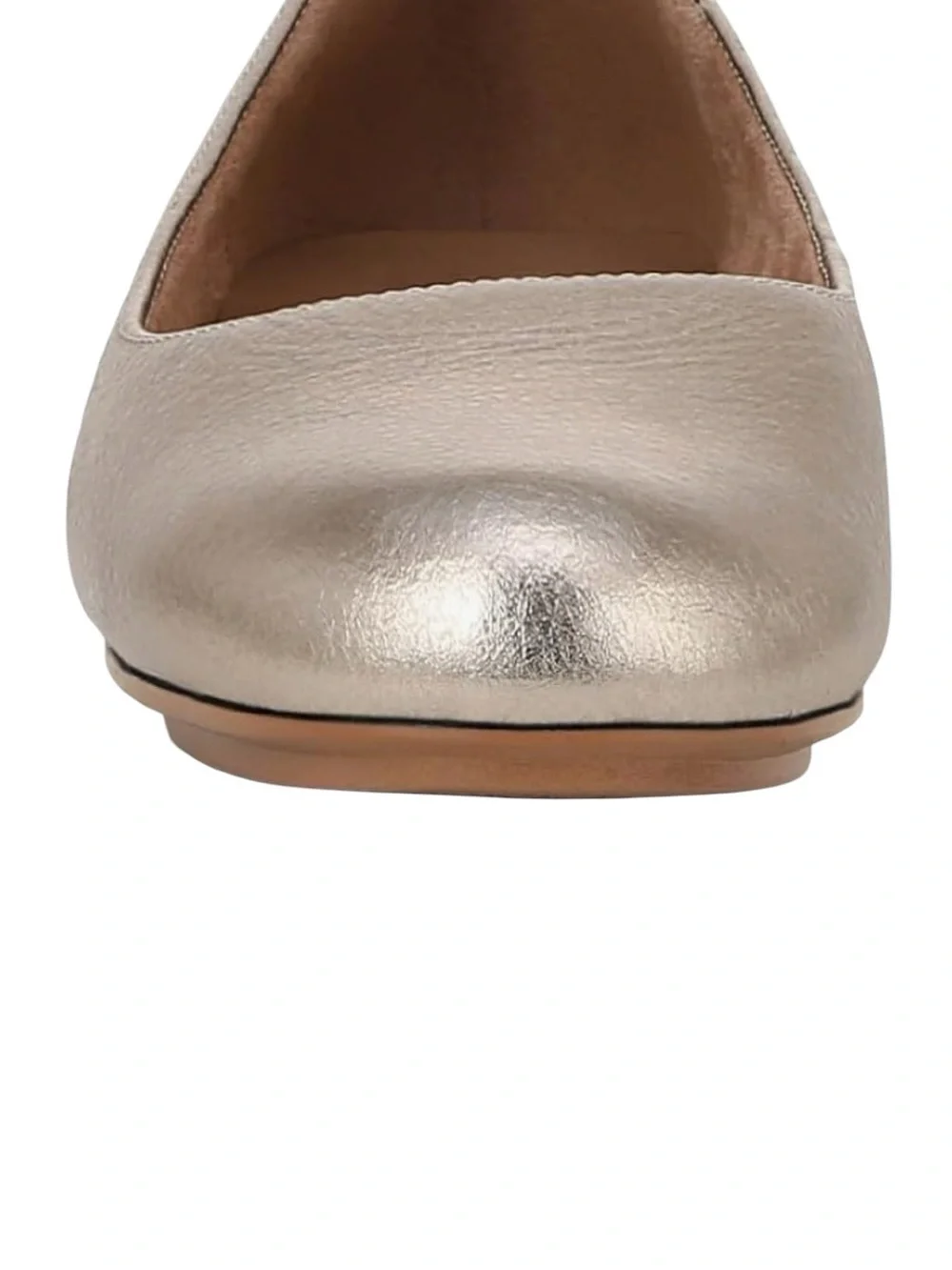 Naturalizer Maxwell Women’s Size 6 Warm Silver Metallic Ballet Flats New no box